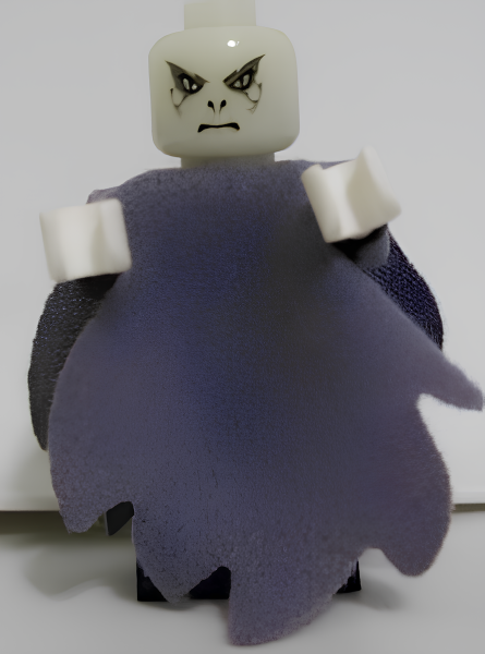 Минифигурка Lego Harry Potter Lord Voldemort - Glow In Dark Opaque Head, Dark Bluish Gray Dementor Style Cape hp069a U